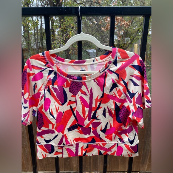 J.DOW fitness Tops - Vibrant Multicolor Crop Top